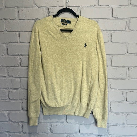 Polo Ralph Lauren Other - NWOT Polo by Ralph Lauren Men's Beige V-Neck Sweater size L